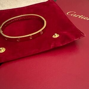 Aldo Cipullo Charles Revson Cartier Collab 1970 Gold Electroplated Love Bracelet